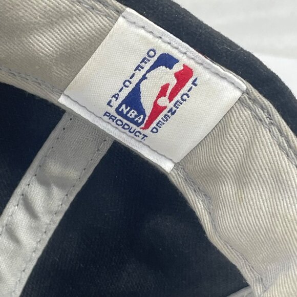 San Antonio Spurs NBA Reebok Hat One Size Adjustable Velcro Strap Black & Gray - Picture 9 of 10
